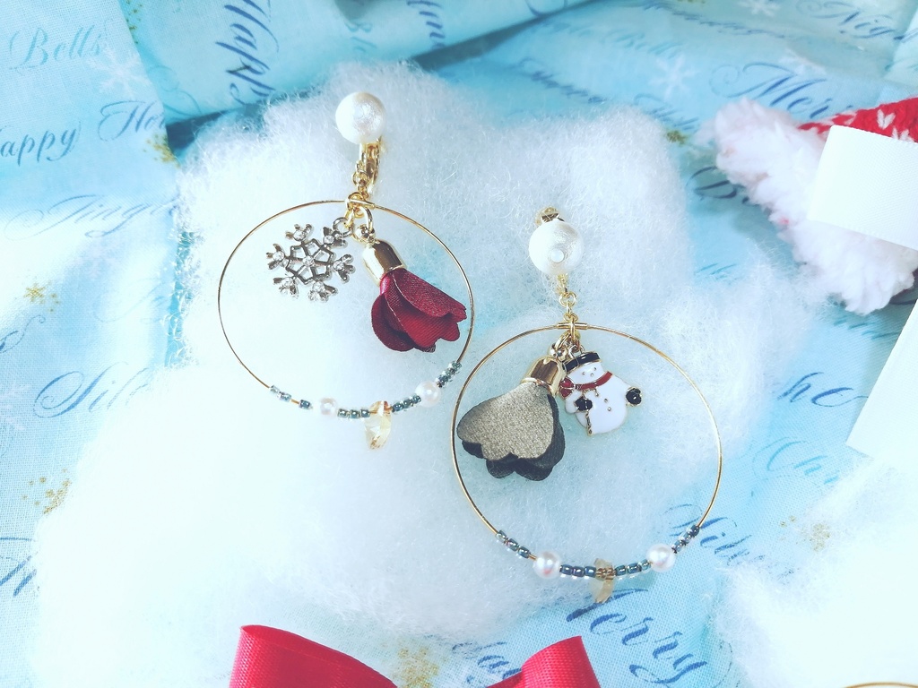 X'mas快新ピアス(イヤリング)