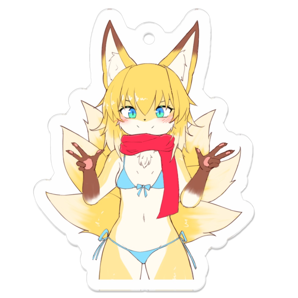 MBMキツネちゃんのアクリルキーホルダー
