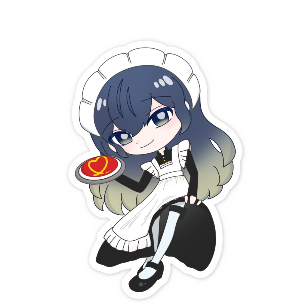 【季節限定販売-spring-】メイドよるちゃんステッカー