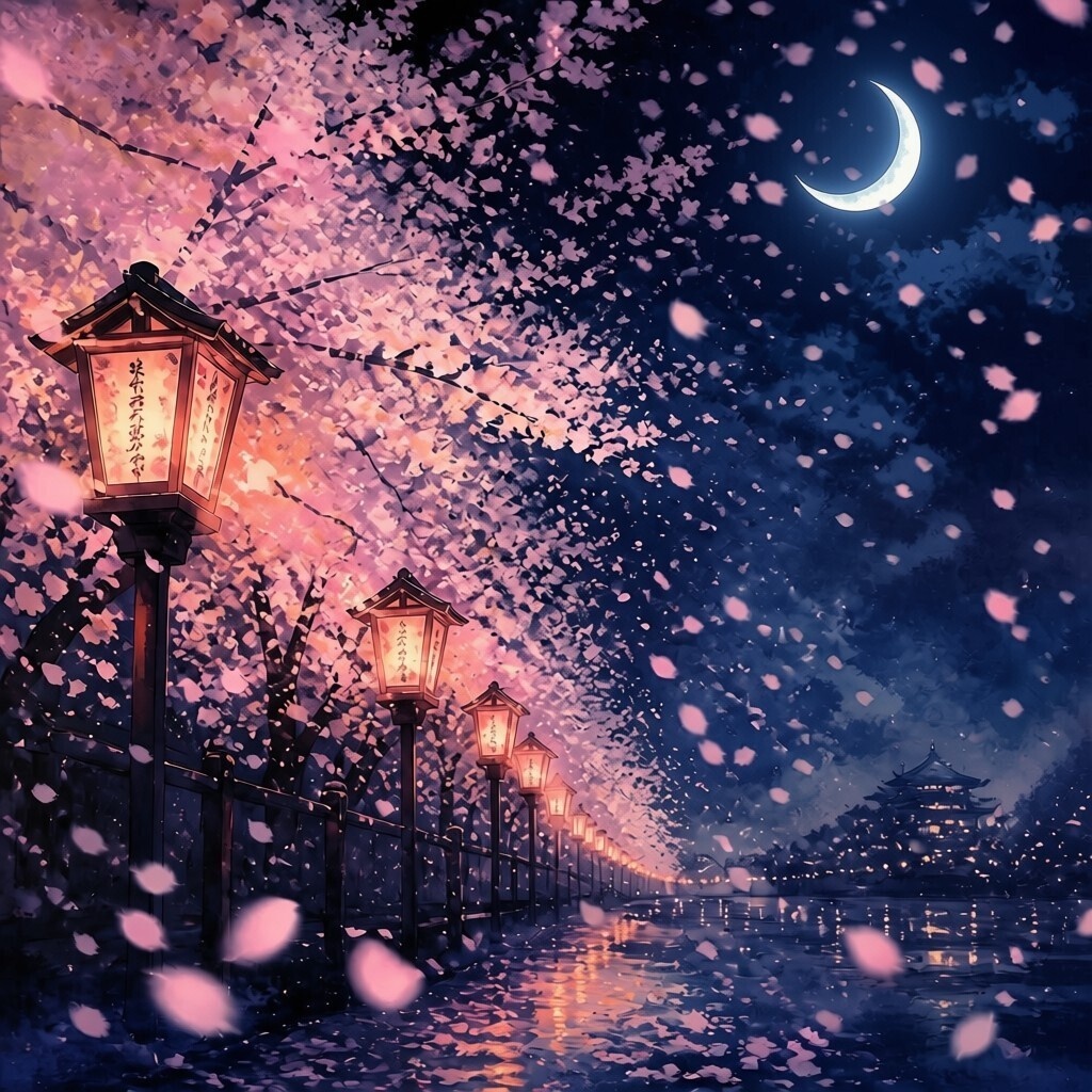 夜桜