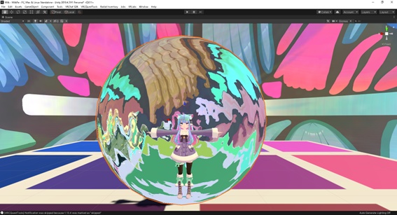 空間歪ませシェーダー