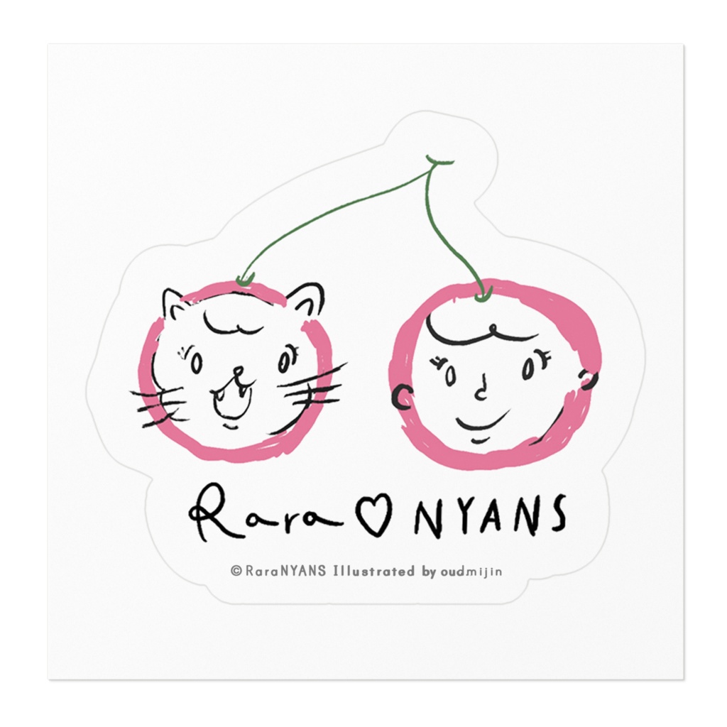 ステッカー ララニャンズ ロゴ