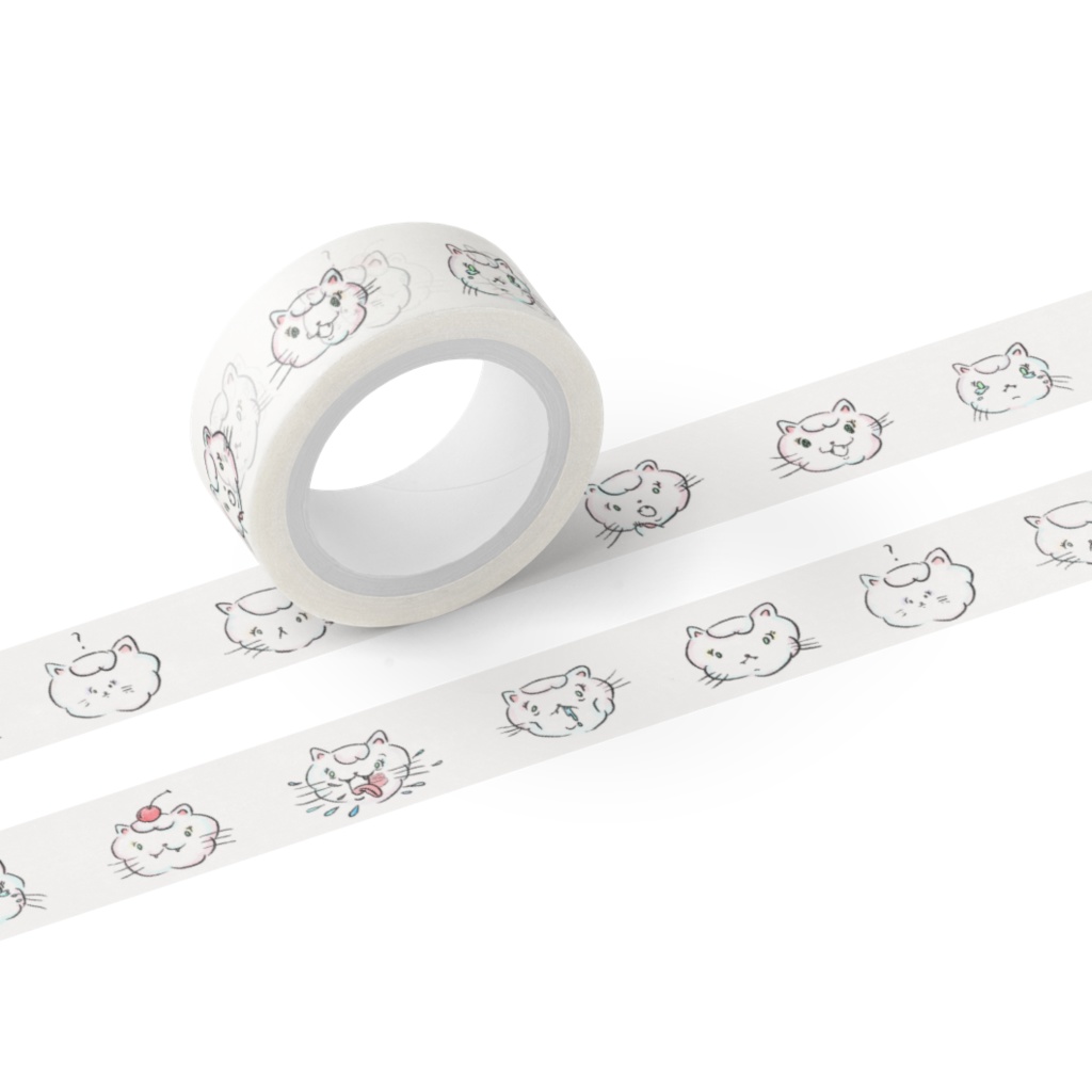 マスキングテープ ラニーフェイス ミルクホワイト