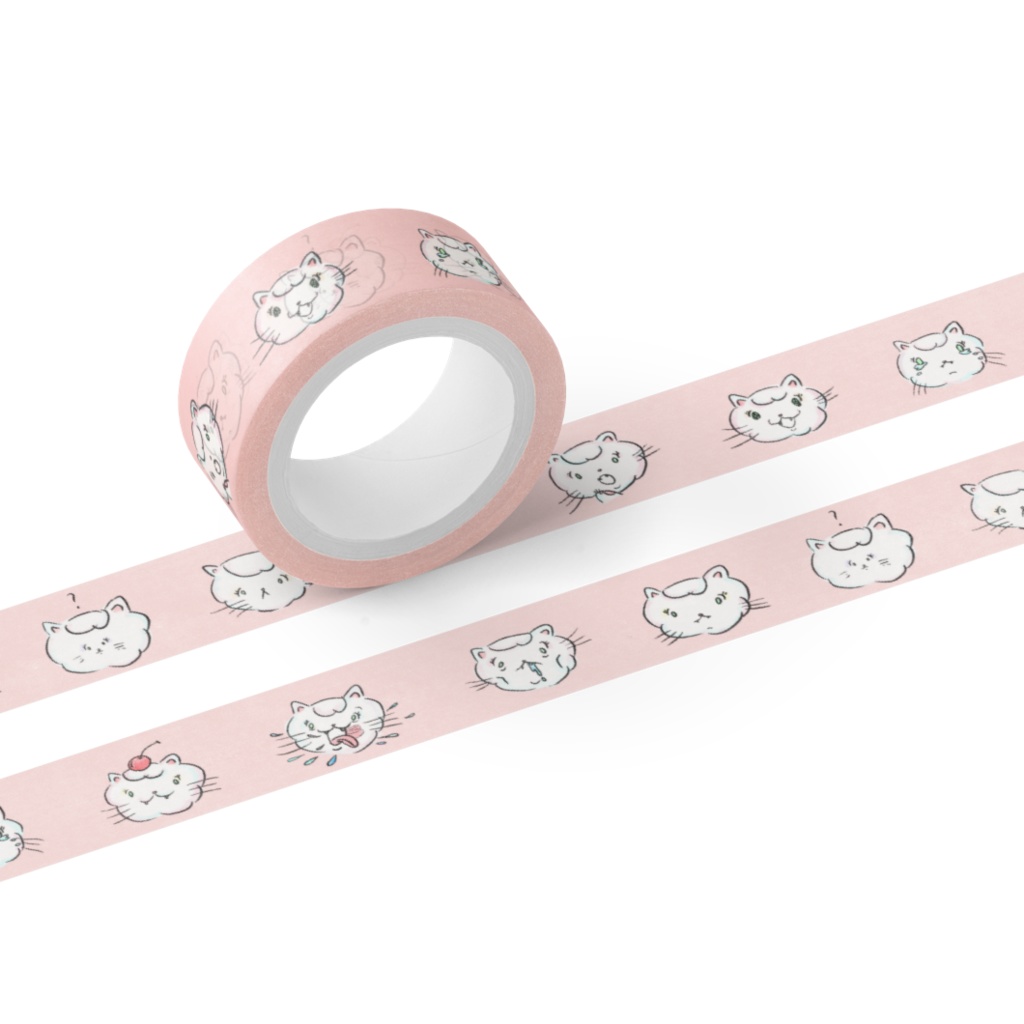 マスキングテープ ラニーフェイス レモネードピンク