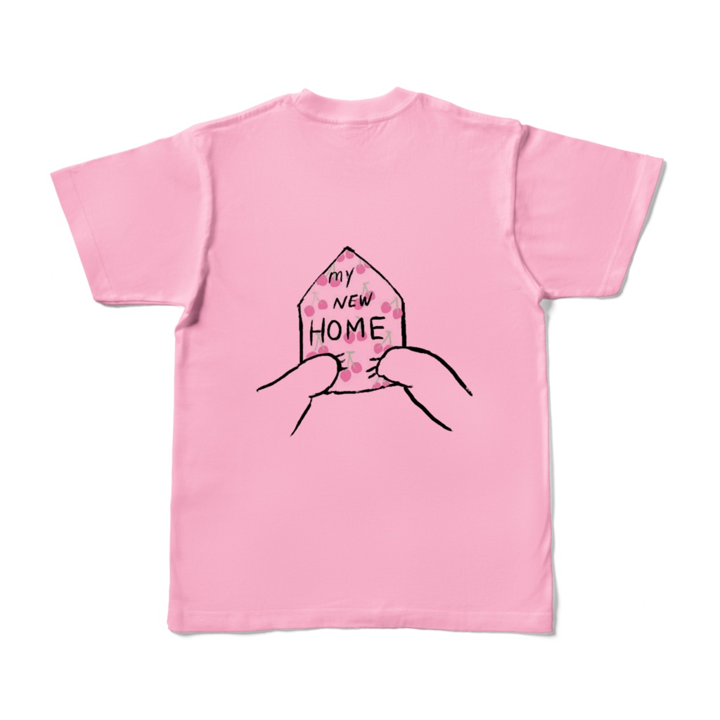 Tシャツ MY NEW HOME ピーチ