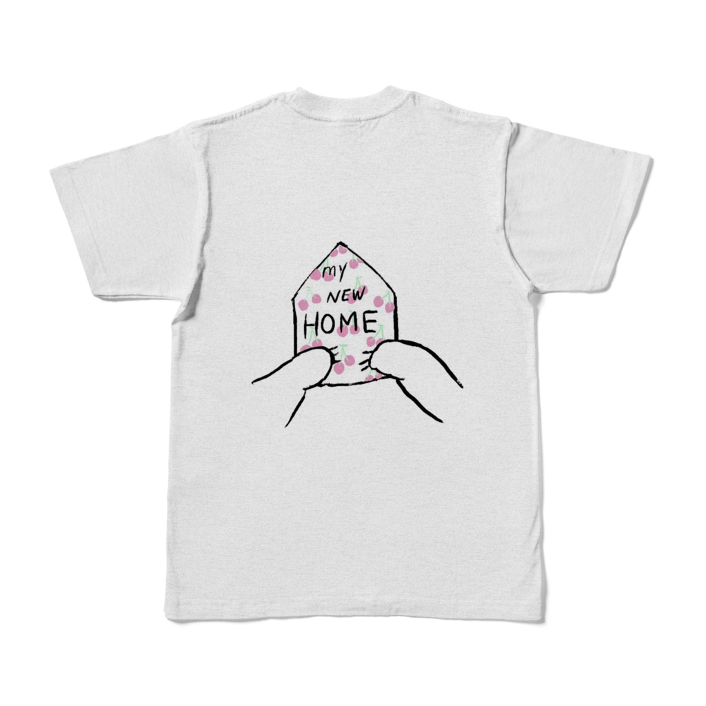 Tシャツ MY NEW HOME アッシュ