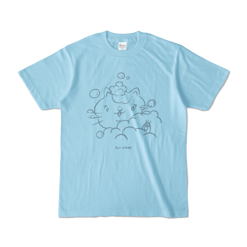 あわあわバスタイムラニー Tシャツ ライトブルー