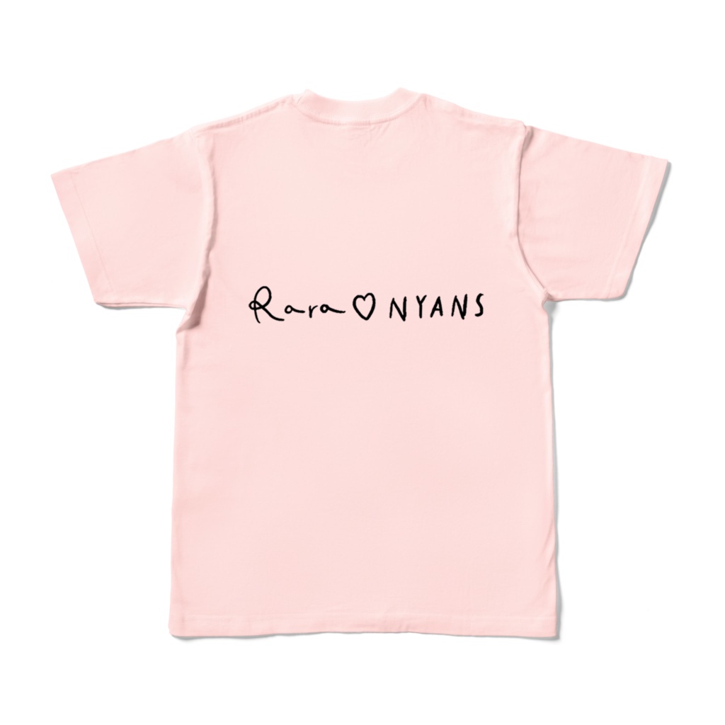 チームララニャンズ Tシャツ ライトピンク