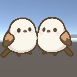 【VRChat想定】もちもちシマエナガのなかよしピン