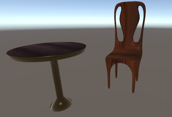 椅子とテーブル