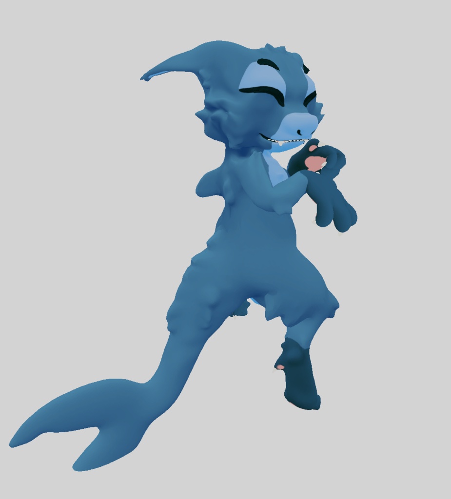 VRChat Manokit (Fox/Shark) Furry Avatar, VRM and LIV