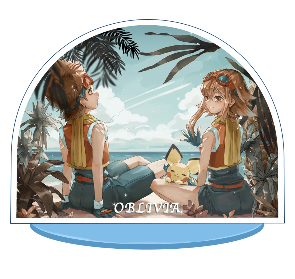 ポケモンレンジャー光の軌跡 スノードーム風アクリルスタンド