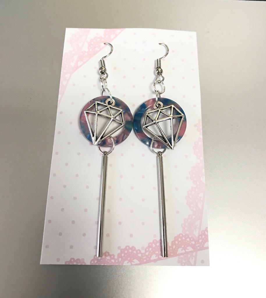 クレイジーダイヤモンドモチーフ① イヤリング・ピアス
