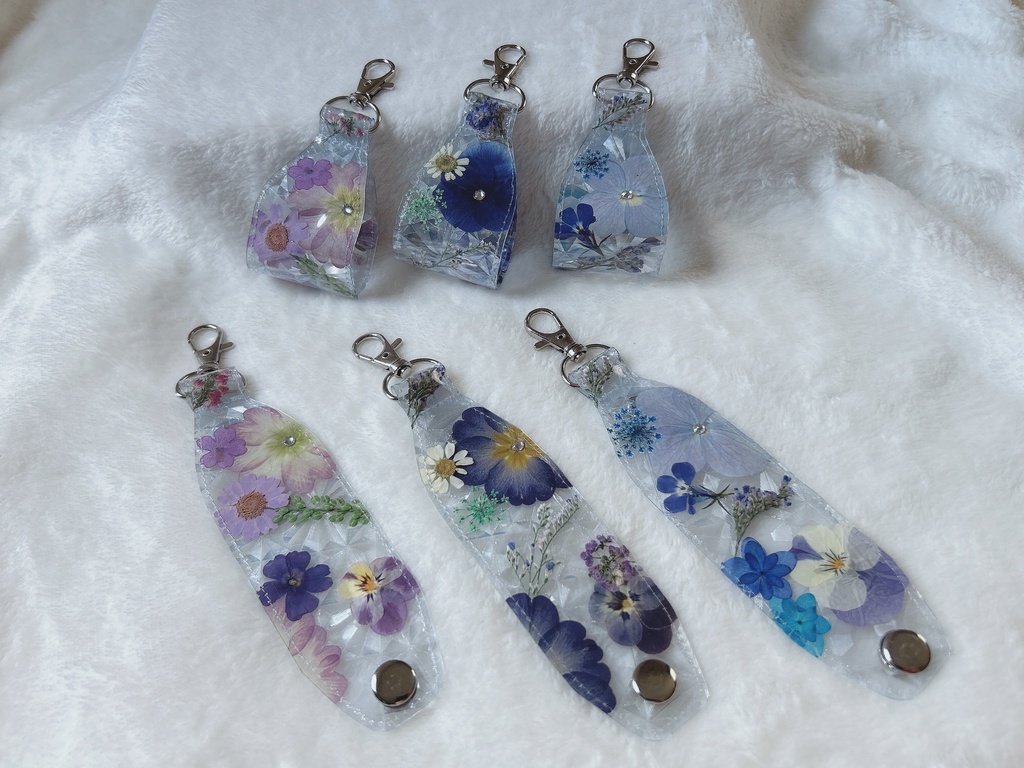 押し花バッグチャーム