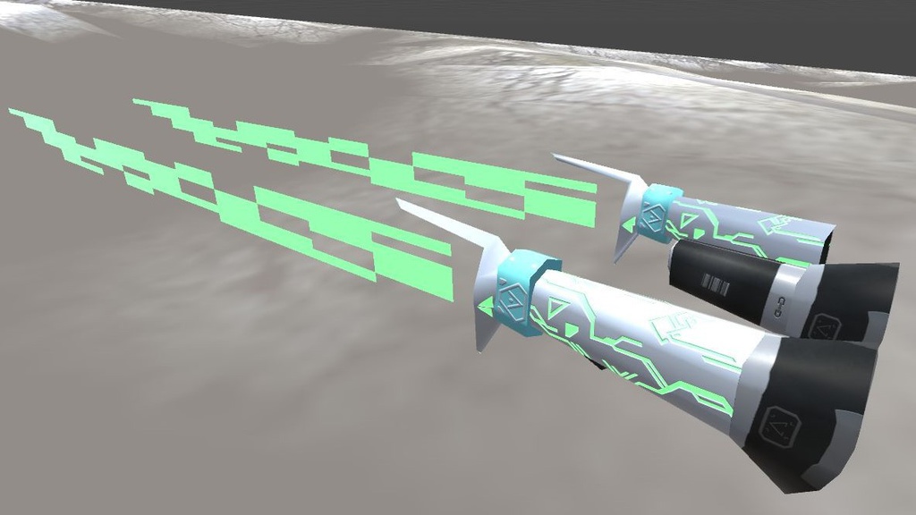 軽量型サイバーカタナ 3Dモデル「菊-001」