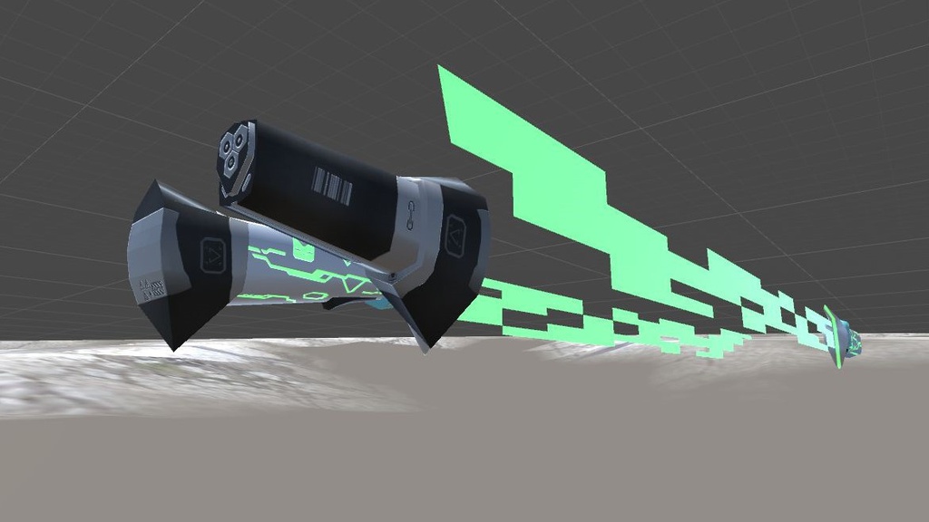 軽量型サイバーカタナ 3Dモデル「菊-001」