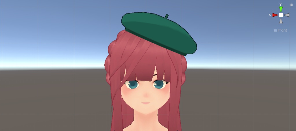 VRC beret hat.fbx ベレー帽