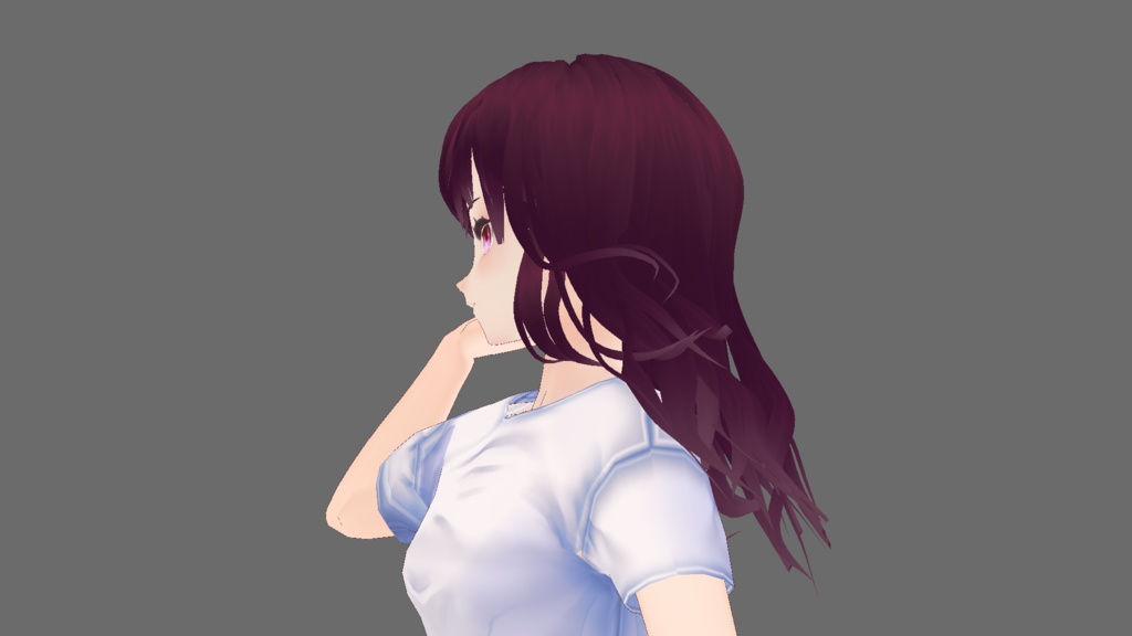 VRoid purple hair preset