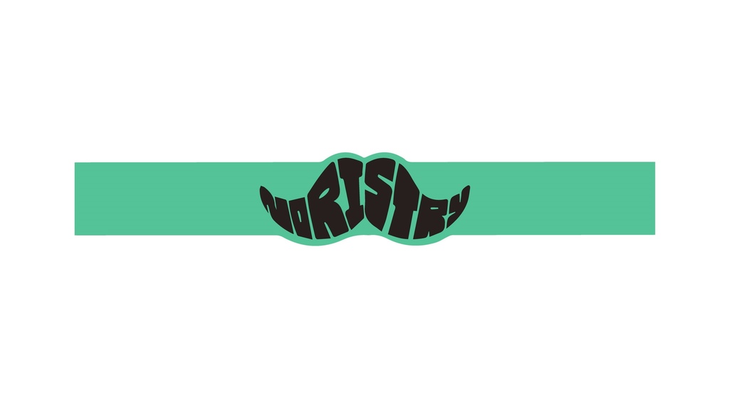 ラバーバンド【黒×水色】