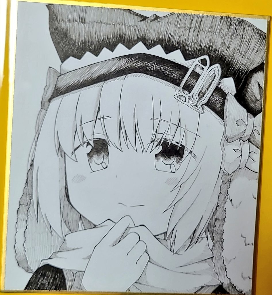 マギアレコード 三浦旭 白黒色紙
