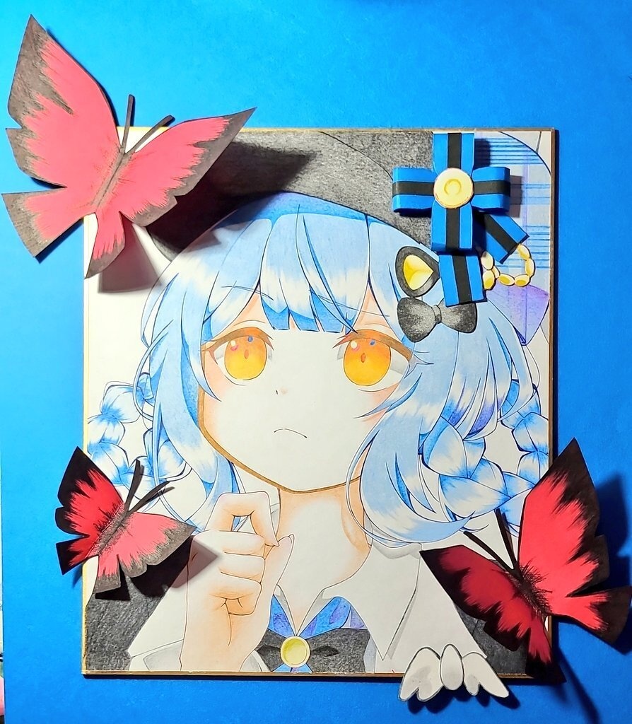 魔法少女ノ魔女裁判 橘シェリー　色紙 魔法少女ノ魔女裁判 まのさば 橘シェリー 色紙 - 月面着陸 - BOOTH