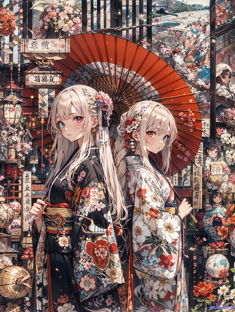 Kimono girls collection #01