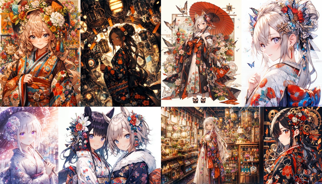 Kimono girls collection #02