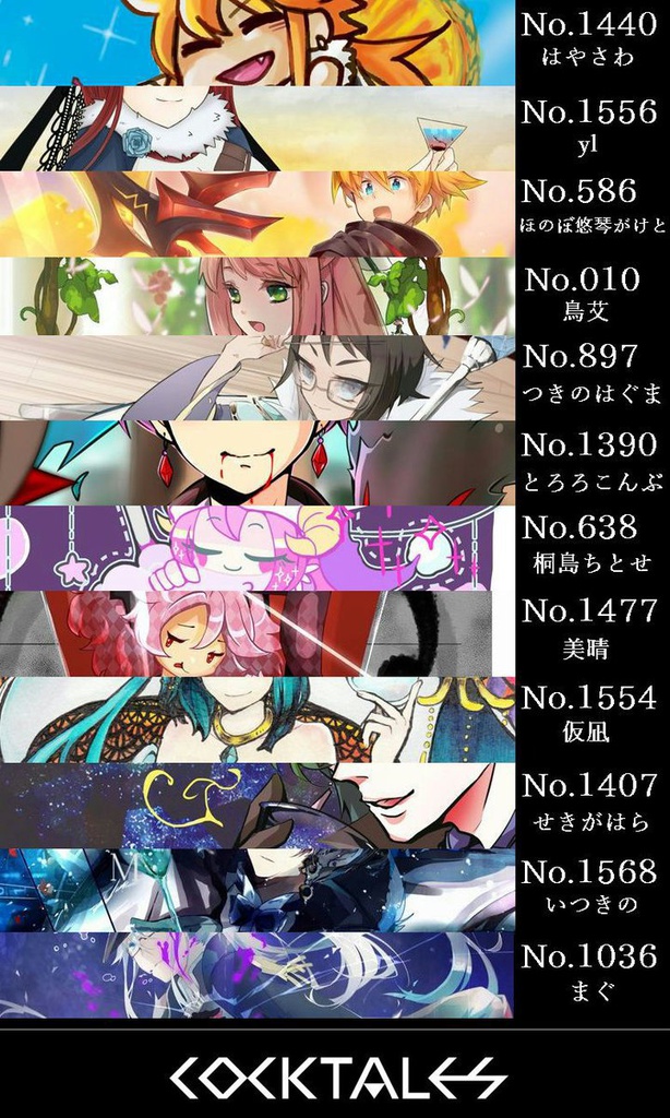 ロードラカクテル×イラスト画集 cocktales
