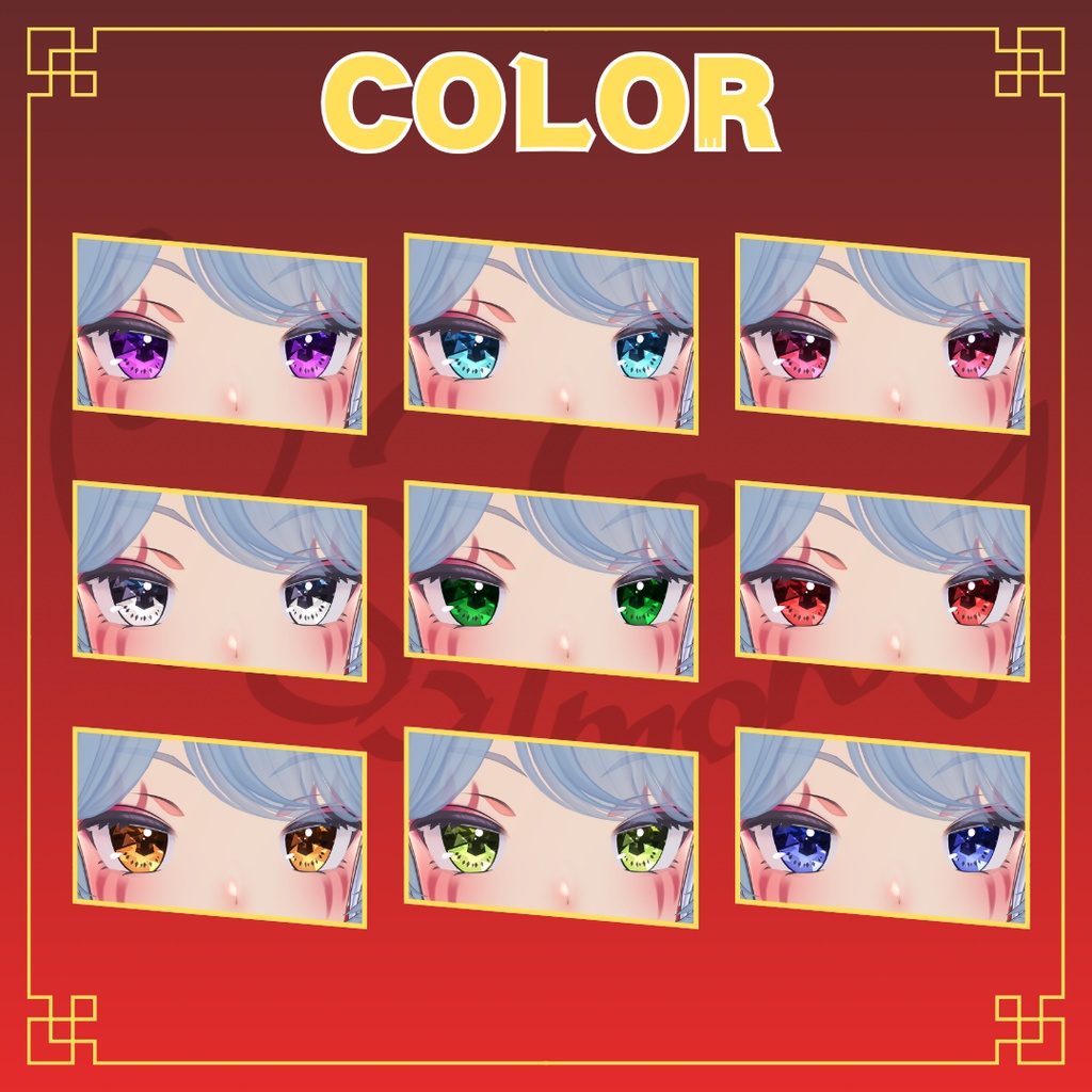 【2026/8/16 Update!】Eye Texture Set【フェイロンv3用】