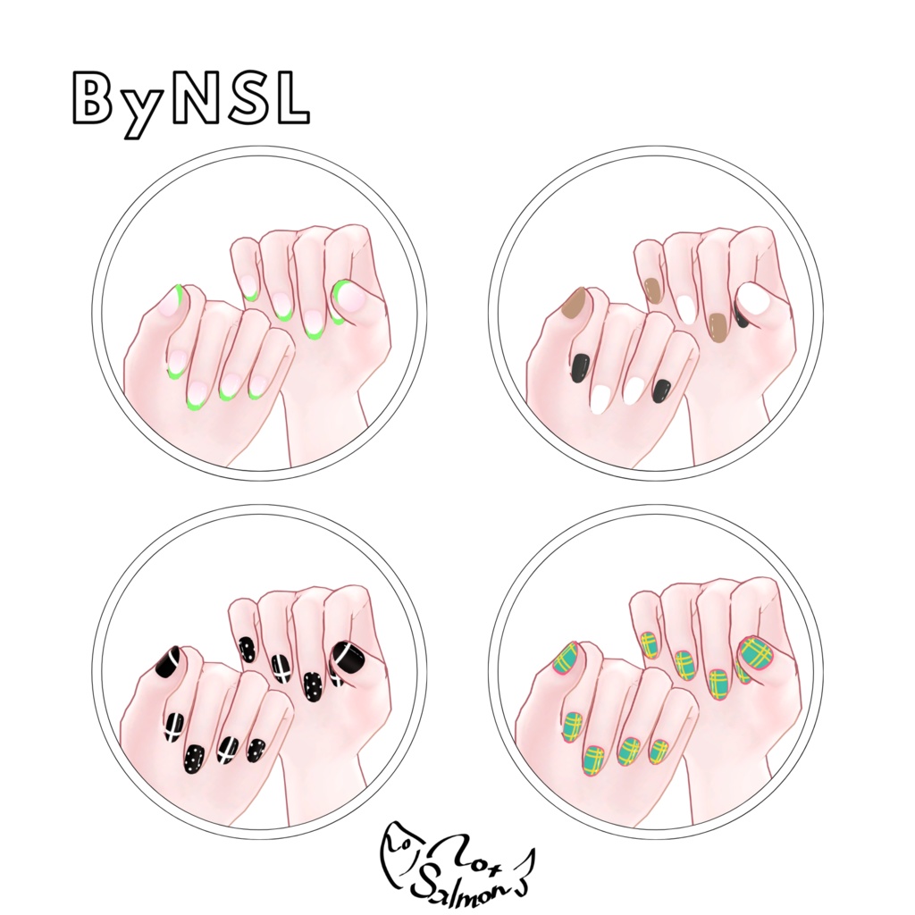 【無料あり】Nail Texture Set 【萌用】