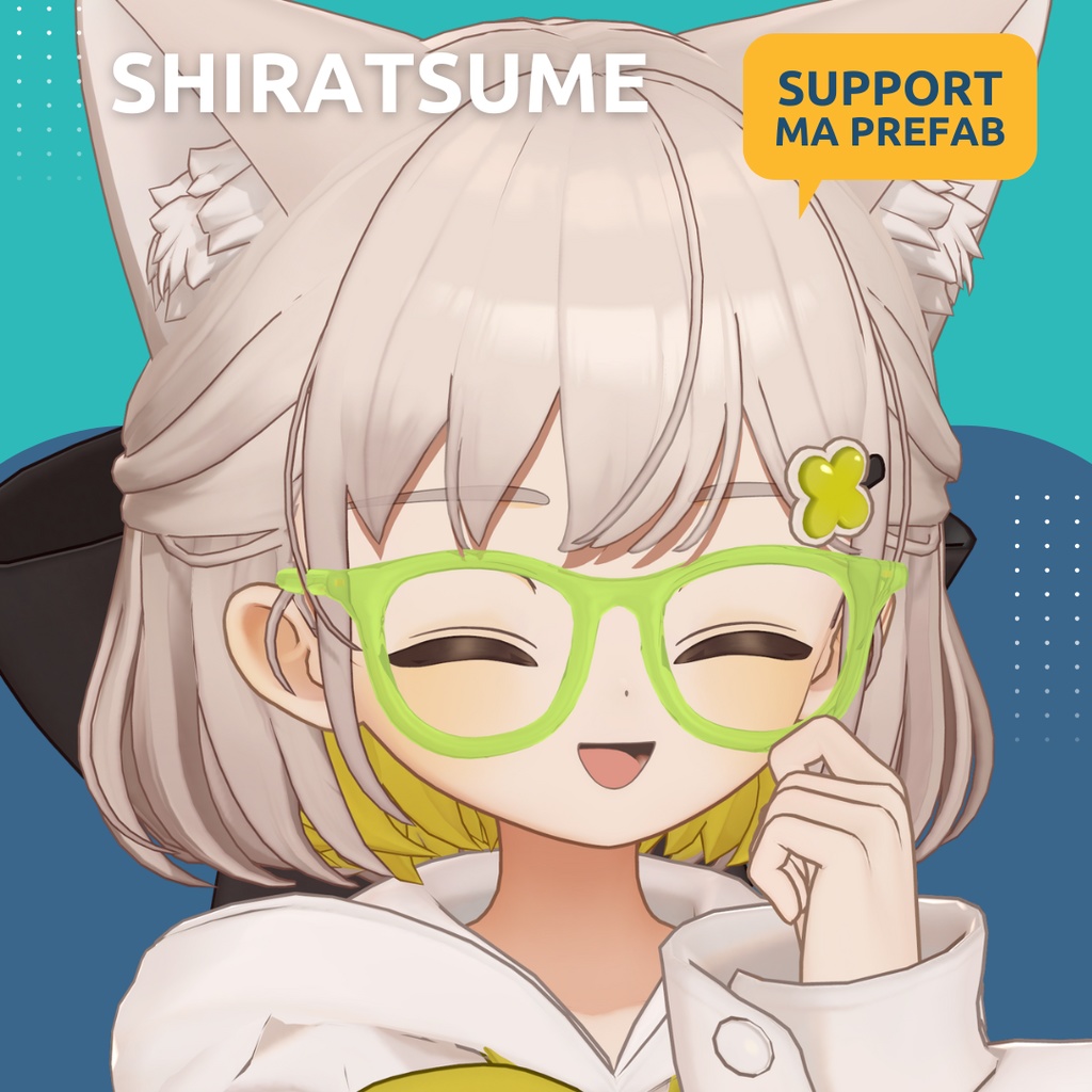 【無料】Clear Wellington Glasses 【複数アバター対応】