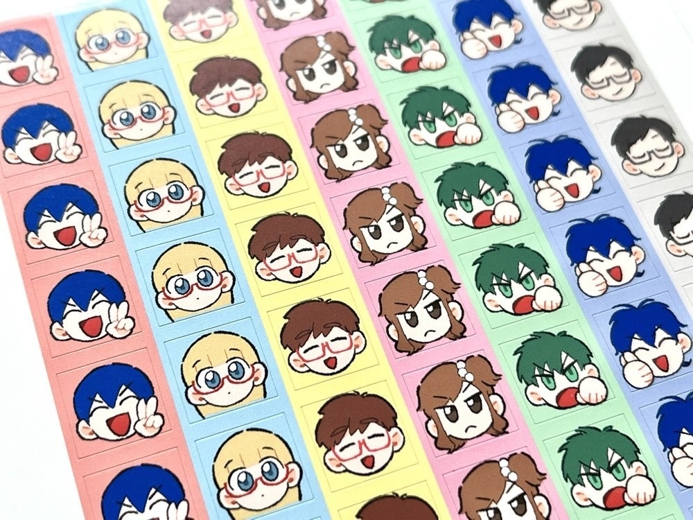 無機物少女 手帳用ミニシール