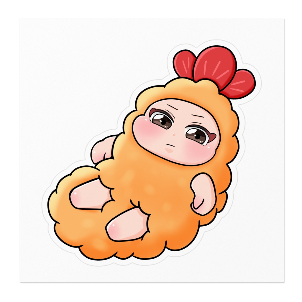 『えびふらいのキモチ』ステッカー