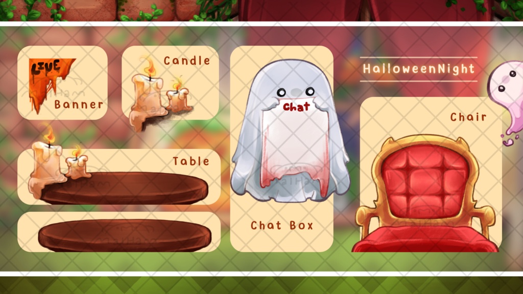 🎃 Vtuber Background | Halloween Day&Night