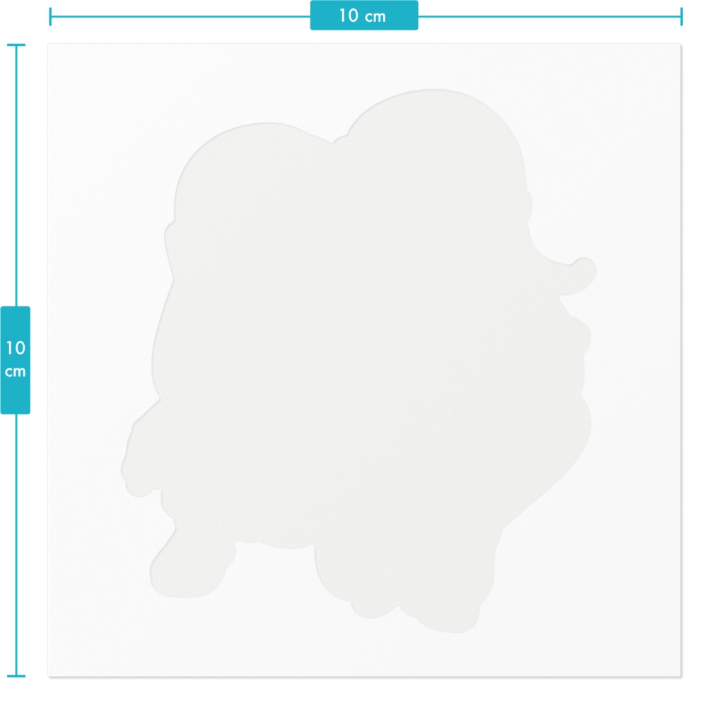月餅&咲羽りりす ステッカー【100×100mm】