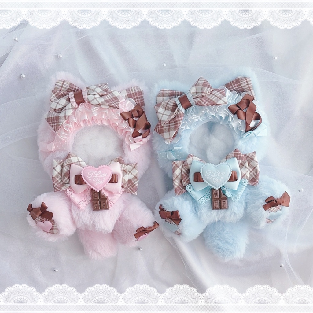 おすわりぬい服　ぬい服　着ぐるみ　11cm~13cm❤︎ おすわり ぬい服 11〜13cm - rim ribbon - BOOTH