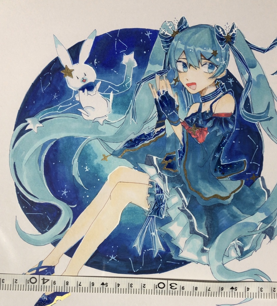 色紙大 原画 雪ミク17 Ritoania Booth