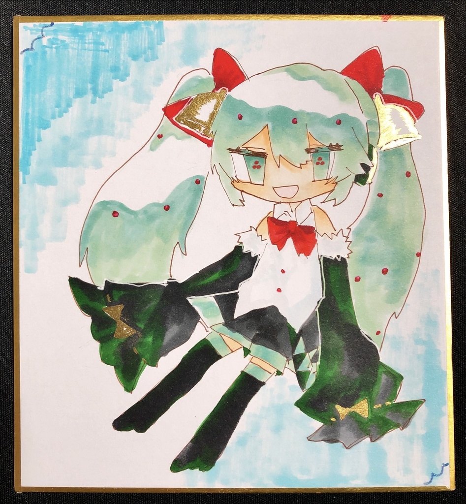 初音ミク 色紙 原画イラスト Ritoania Booth