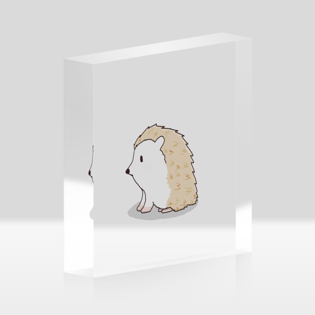 ハリネズミアクリルブロック
