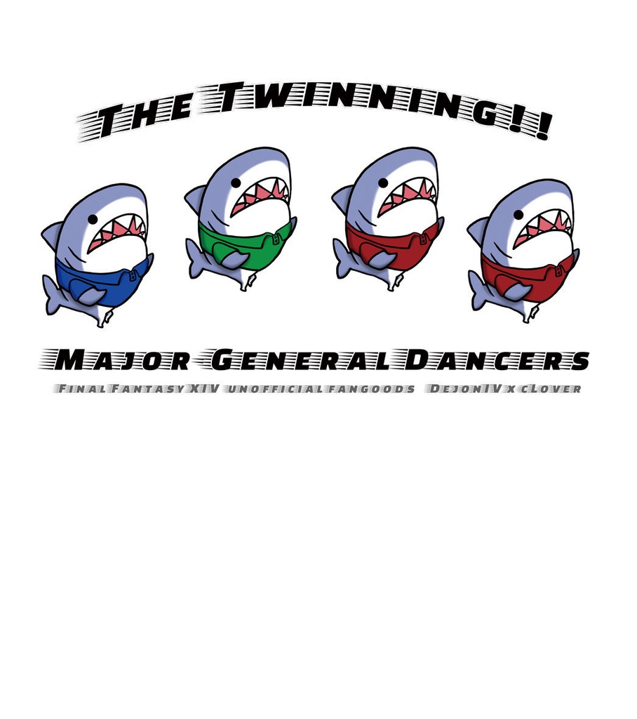 【FF14】ツイニングさめちゃん Tシャツ