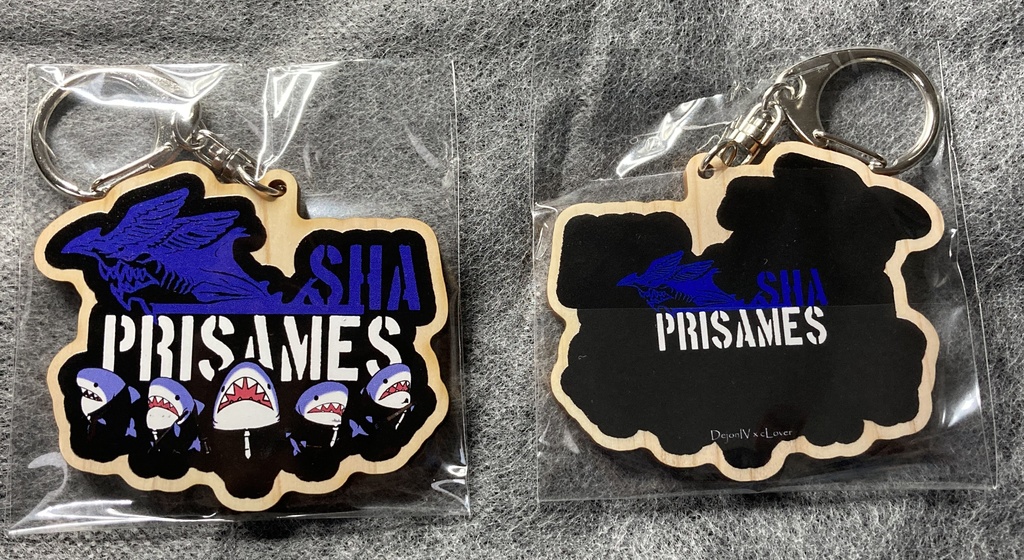 【FF14】シャ プライサメズ 木製キーホルダー