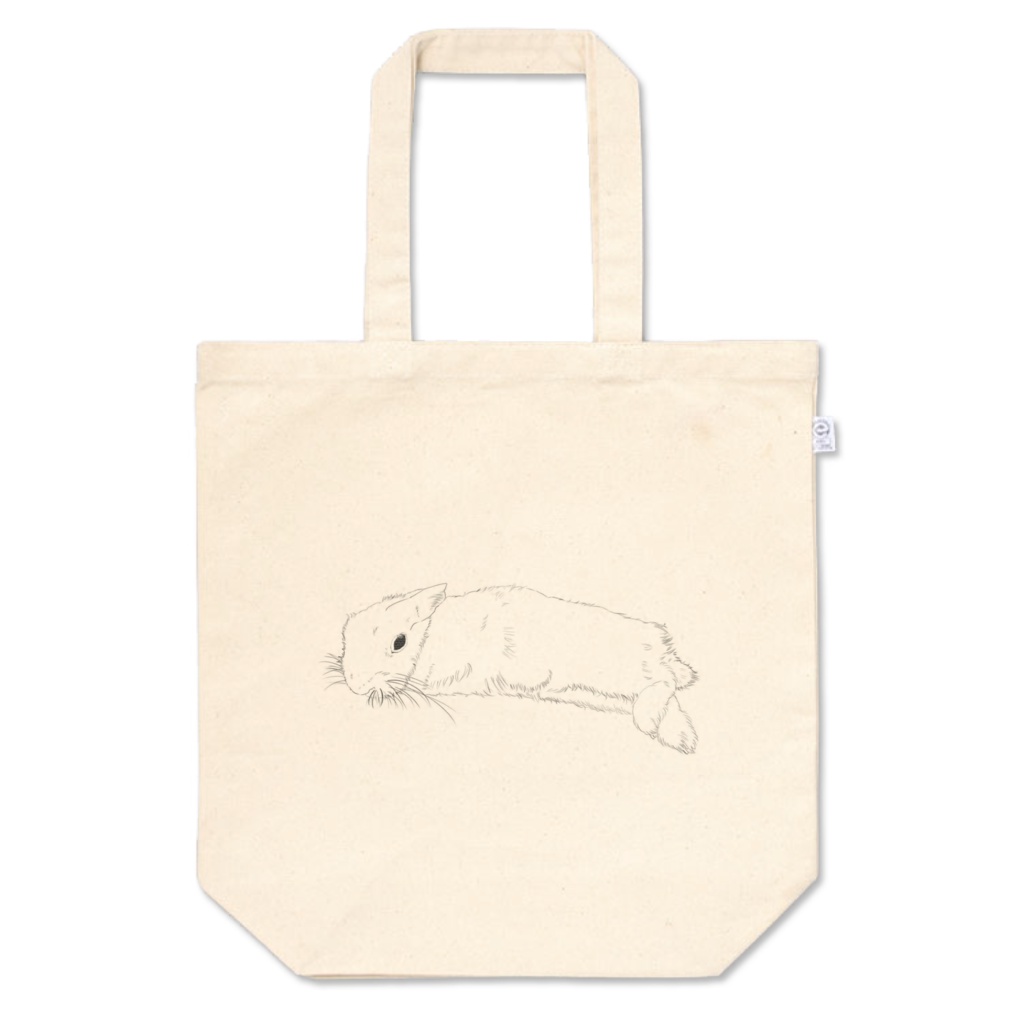 寝そべりウサギトート