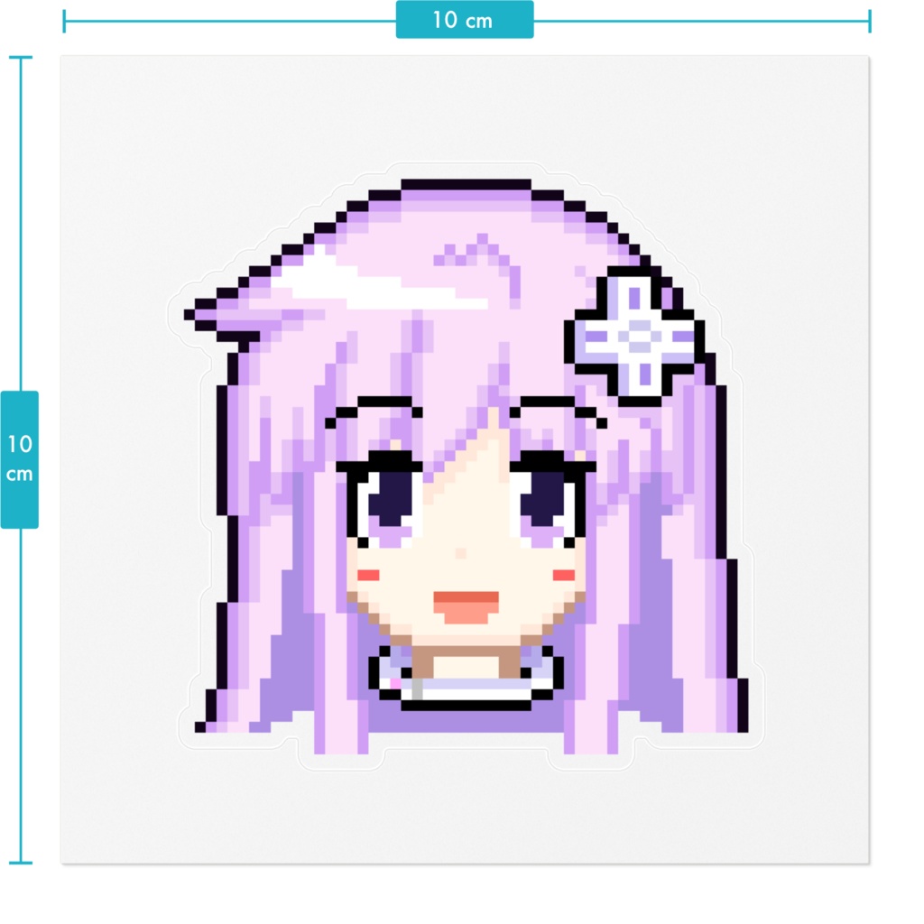 ネプギアドット絵ステッカー01:笑顔