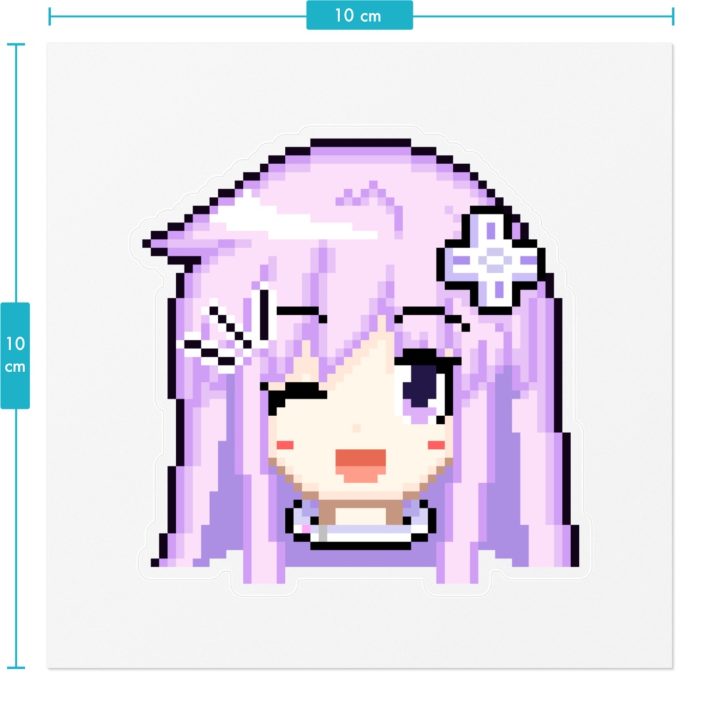 ネプギアドット絵ステッカー04:ウィンク