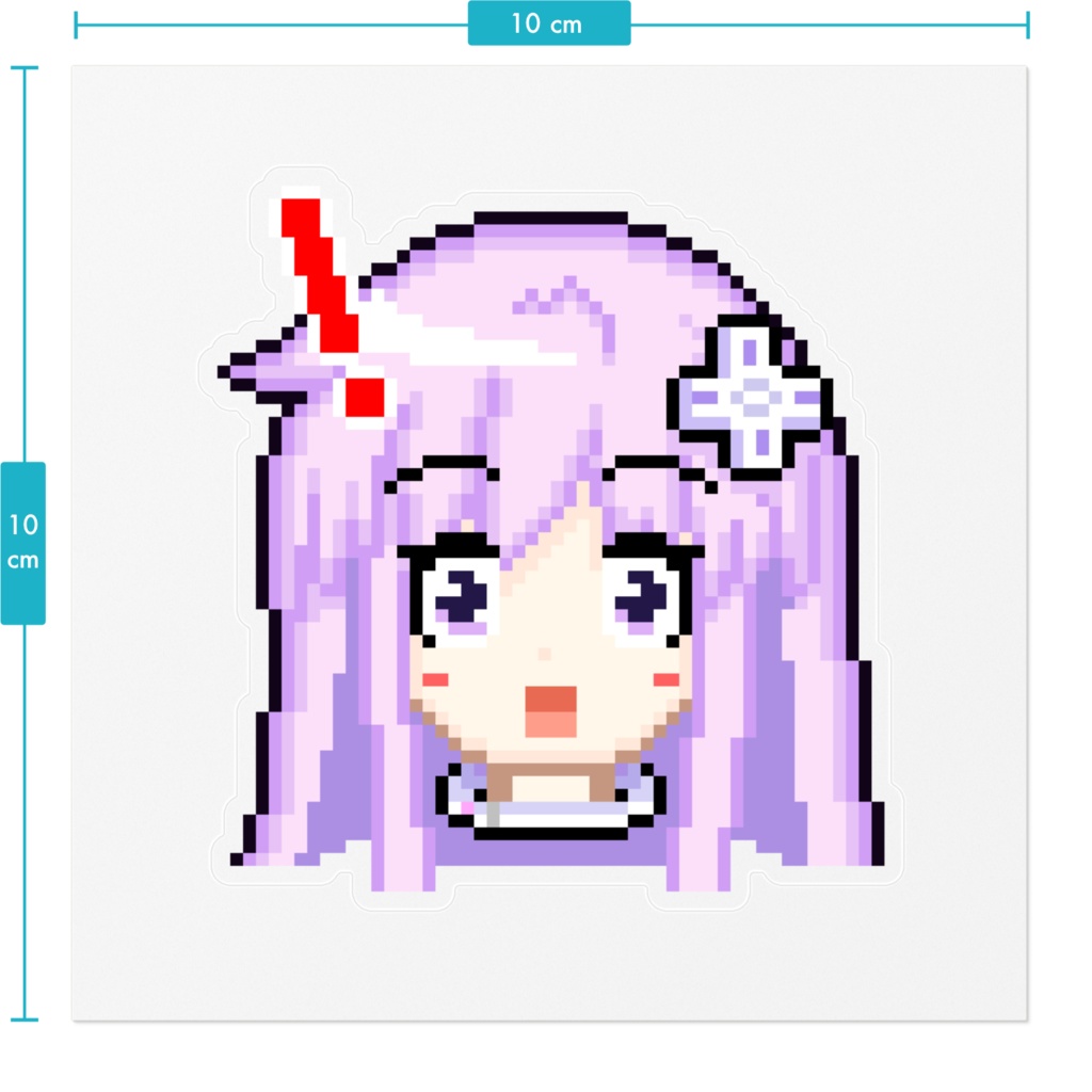 ネプギアドット絵ステッカー05:驚き