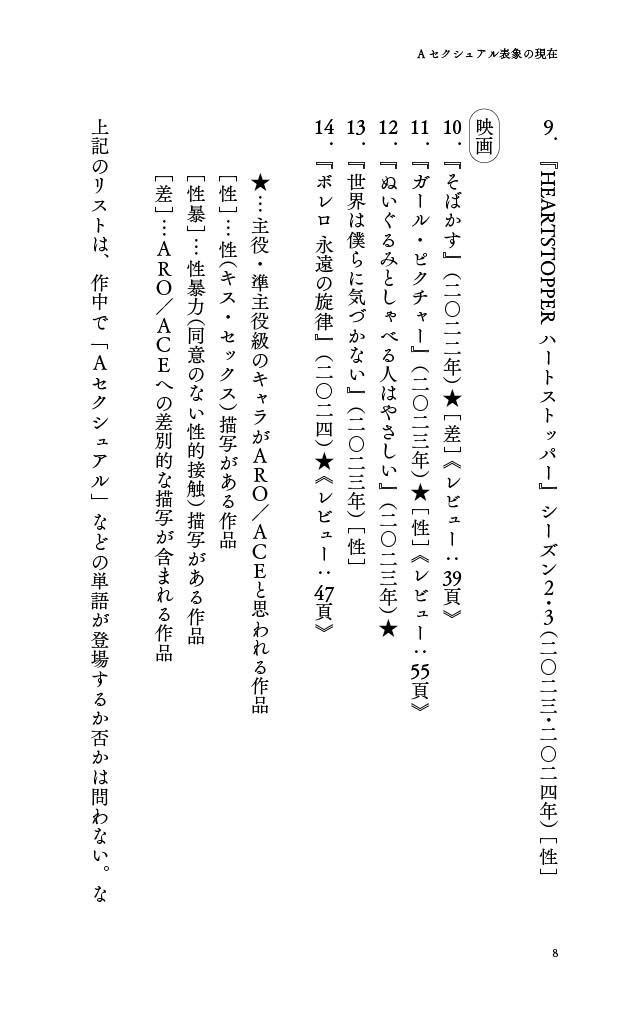 Aセクシュアル表象の現在