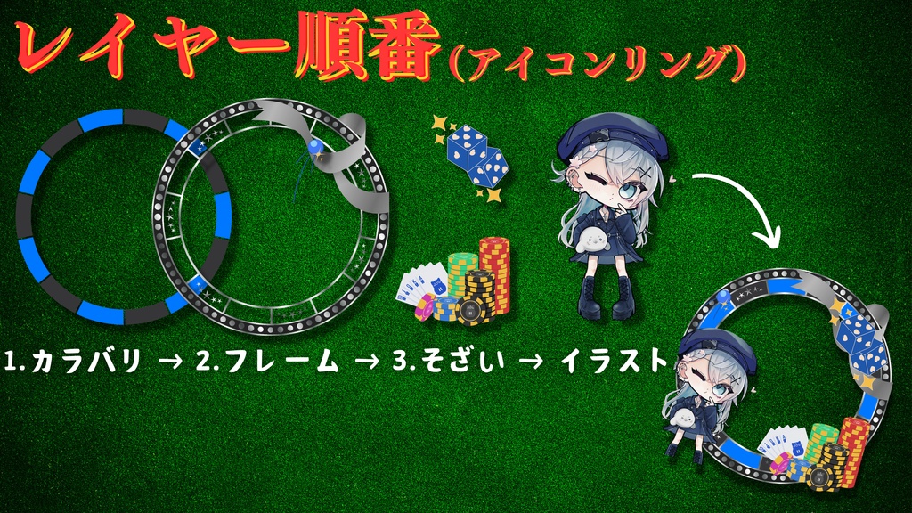 IRIAM-カジノモチーフセット-