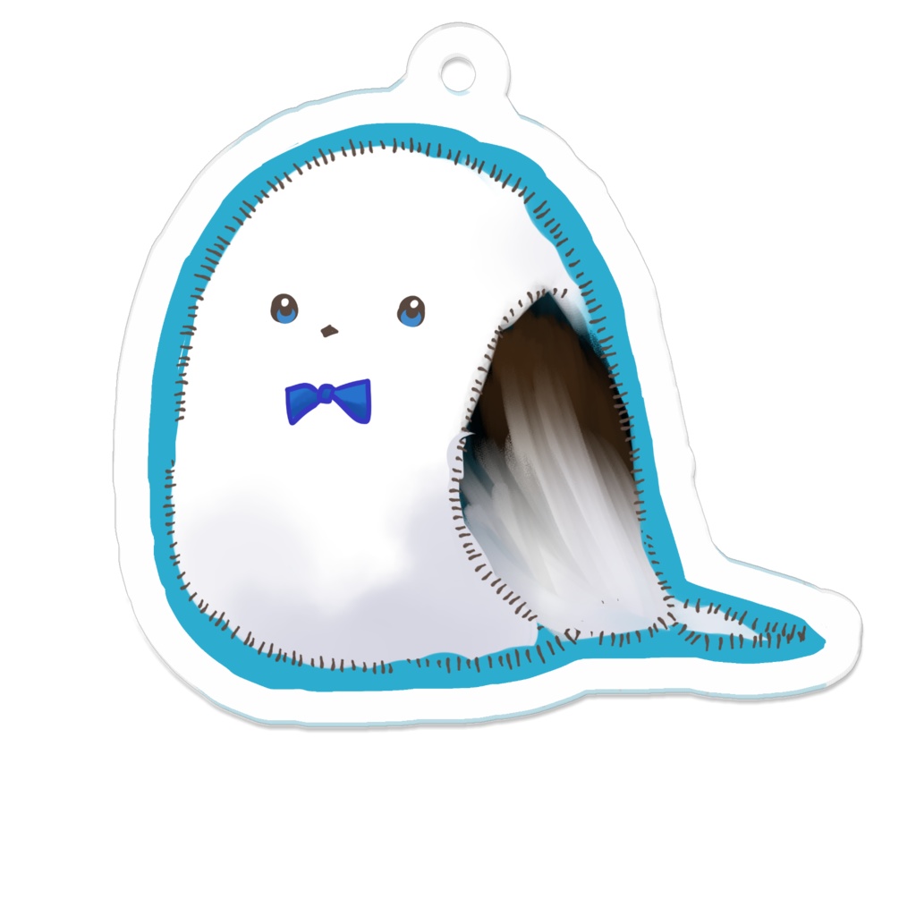 アオのアクリルキーホルダー①