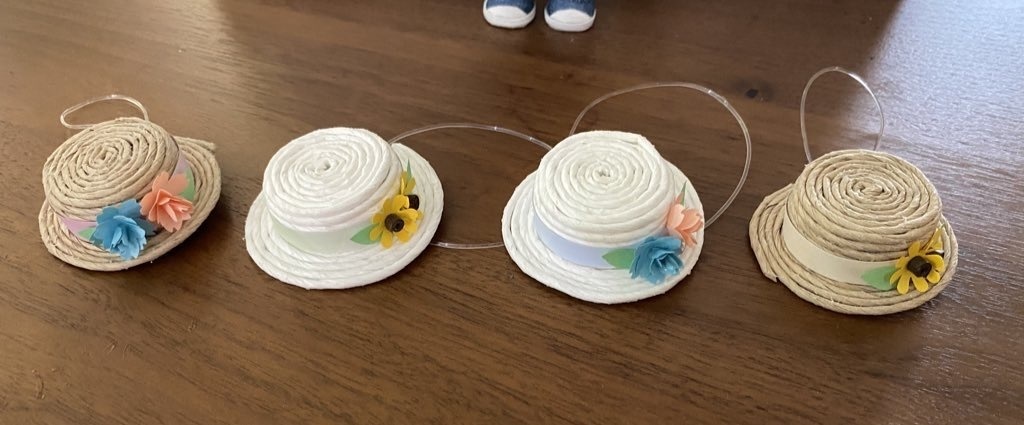 10cm ぬい用 麦わら帽子