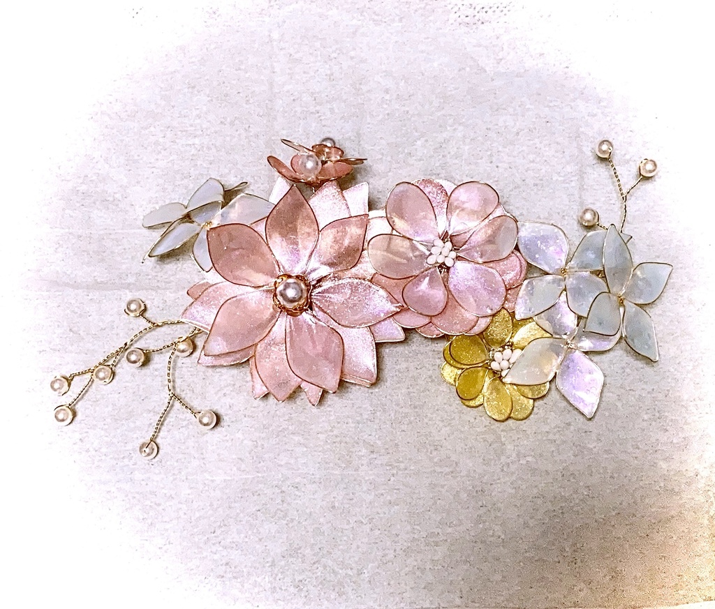 アメリカンフラワー バレッタ きまぐれ工房 Booth